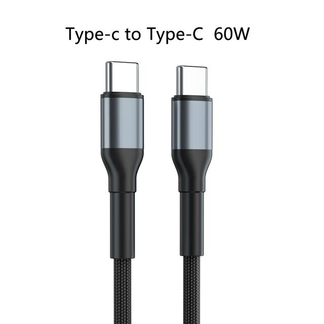 Зарядный кабель PD 60W TC to TC Red 1 м