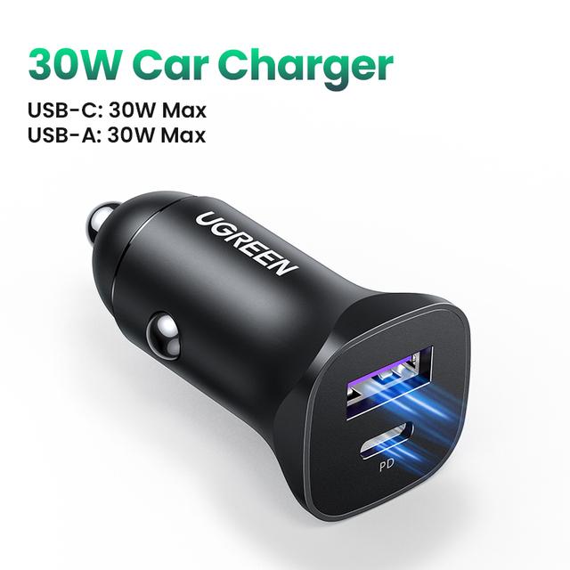 Автомобильное зарядное устройство Ugreen CD130-25045