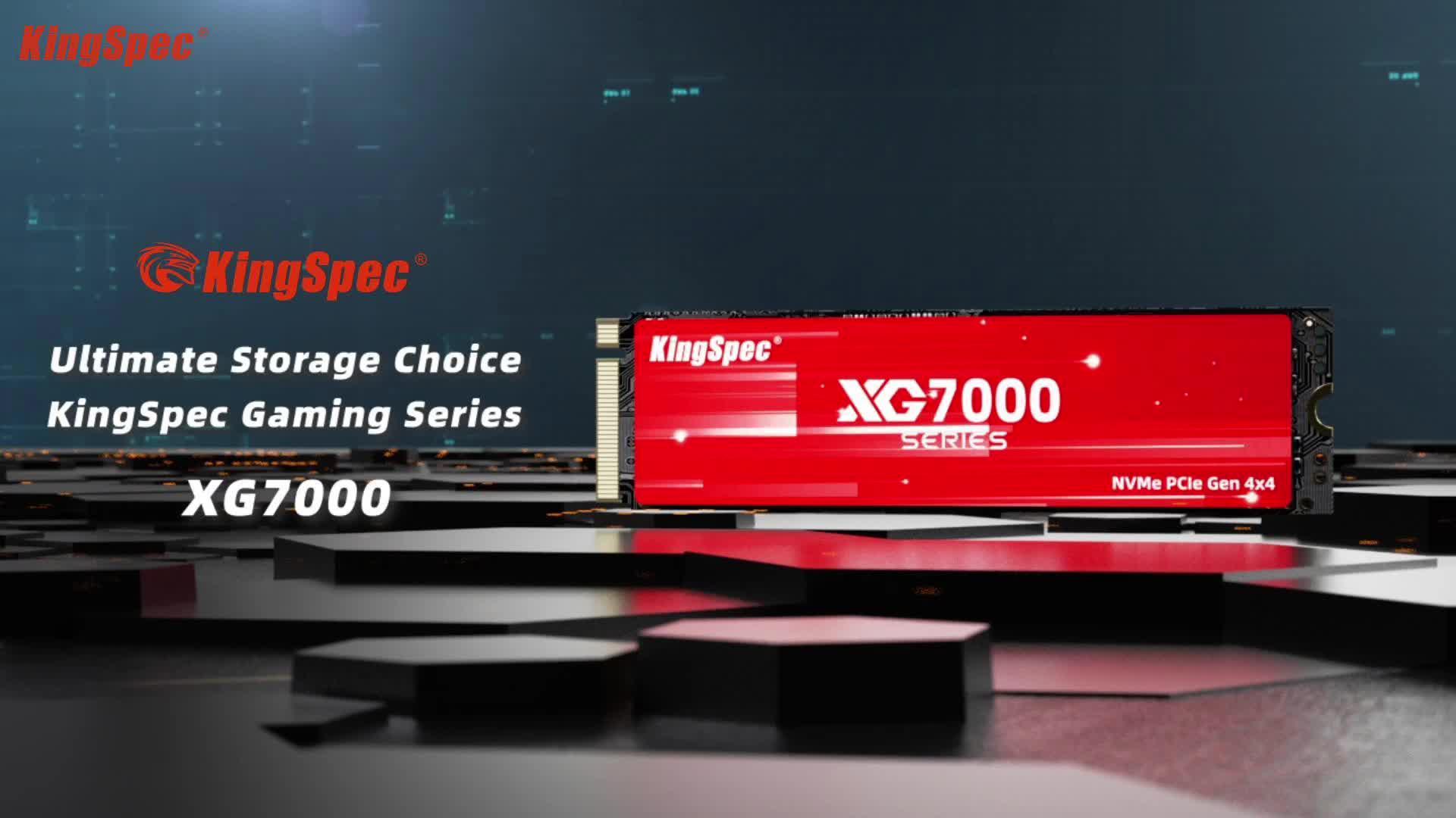 SSD 1 ТБ KingSpec M2 NVME PCIe 4.0 7400 МБ/с